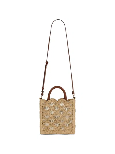 Rabanne Small 1969 Tote Bag In Brown