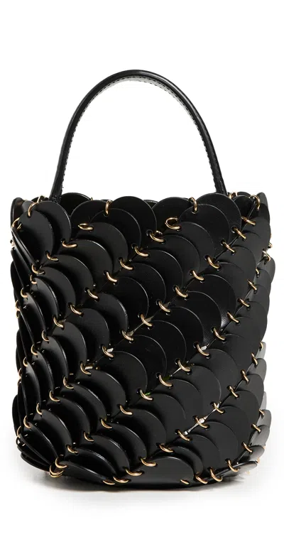 Rabanne Paco Small Bucket Bag In Black