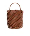 Rabanne Small Pacoïo Bucket Bag In Brown