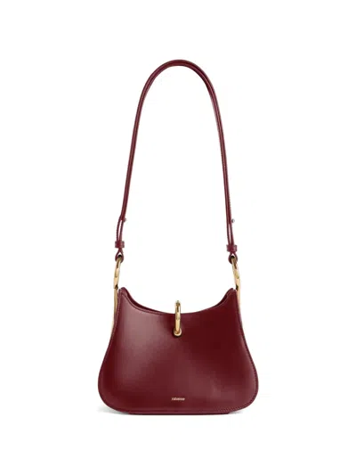 Rabanne Small Ring Shoulder Bag In Red