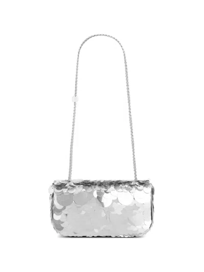 Rabanne Small Sparkle Shoulder Bag In Purple