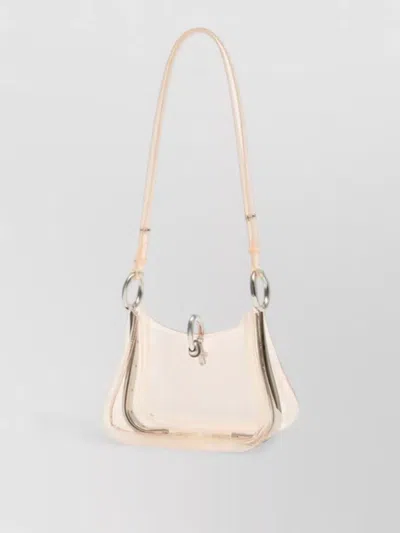 Rabanne Small Synthetic Shoulder Bag In Neutral