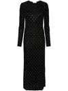 Rabanne Solid Second Skin Jersey Robe Clothing In Black