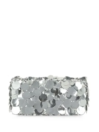 Rabanne Sparkle Disc-detailed Shoulder Bag In Silver