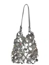 Rabanne Sparkle Discs Bag In Argento