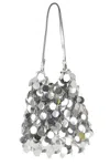 Rabanne Sparkle Discs Large Bag In Silver