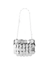 Rabanne Sparkle Discs Nano Bag Silver In Silver