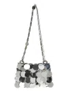 Rabanne Sparkle Discs Nano Shoulder Bag In Silver