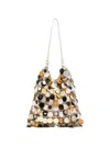 Rabanne Sparkle Discs Shoulder Bag Cheetah In Multicolor