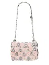 Rabanne "sparkle Discs" Shoulder Bag In Pink