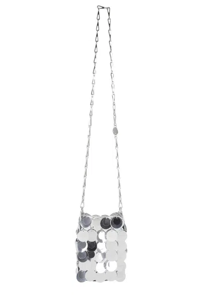Rabanne Sparkle Mini Bag In Silver