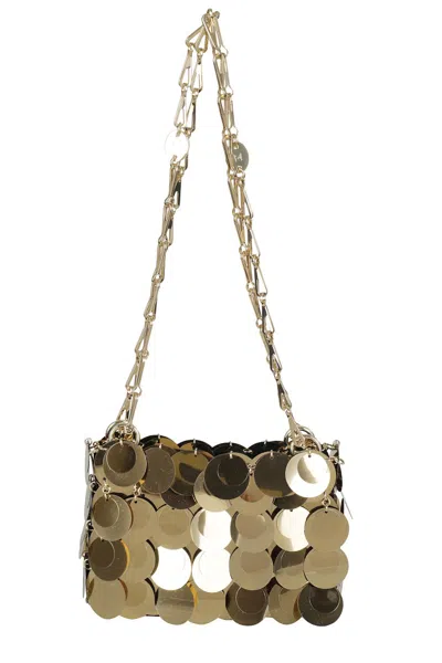 Rabanne Sparkle Nano Bag In Gold