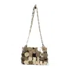 Rabanne Nano Sparkle Discs Shoulder Bag In Gold