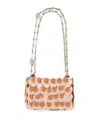 Rabanne "sparkle Nano" Bag In Nude & Neutrals