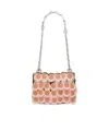 Rabanne Sparkle Nano Bag In Pink