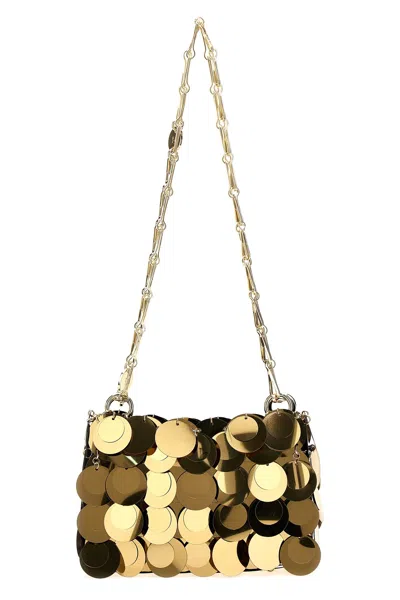 Rabanne 'sparkle Nano' Handbag In Gold