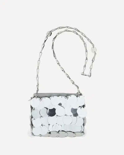 Rabanne Women's Maxi Sequins Nano Shoulder Bag In White