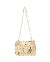 Rabanne Sparkle Nano Shoulder Bag In Neutrals