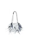 Rabanne Sparkle Nano Shoulder Bag In Silver