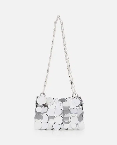 Rabanne Women's Maxi Sequins Nano Shoulder Bag In White