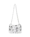 Rabanne Sparkle Nano Shoulder Bag In White