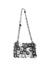 Rabanne Sparkle Nano Sphere Bag Silver In Silver