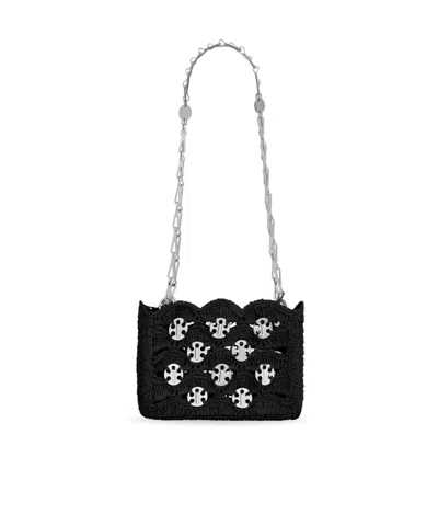 Rabanne Sparkle Shoulder Bag In Black