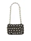 Rabanne Women's Sparkle Shoulder Bag In Black