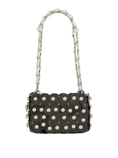 Rabanne Sparkle Shoulder Bag In Black