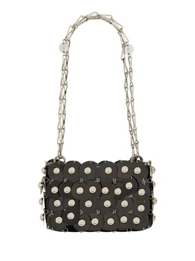 Rabanne "sparkle" Shoulder Bag In Black