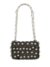 Rabanne Women's Sparkle Shoulder Bag In Black