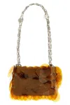 Rabanne Sparkle Shoulder Bags Orange In Brown