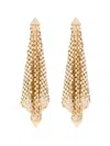 Rabanne Gold-tone Chain Mesh Earrings In Gold