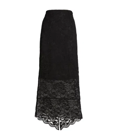RABANNE PACO RABANNE HIGH-WAIST LACED MIDI SKIRT