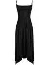 RABANNE SQUARE-NECK ASYMMETRIC-HEM DRESS