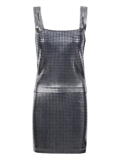 Rabanne Square-neck Metal-studded Mini Dress