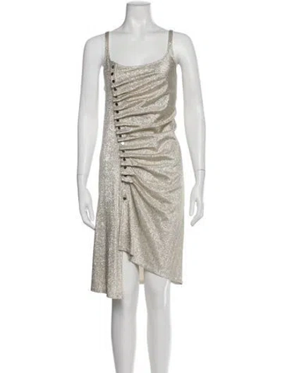 Pre-owned Rabanne Square Neckline Knee-length Dress