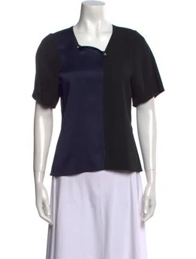 Pre-owned Rabanne Square Neckline Short Sleeve T-shirt In Multi