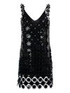 Rabanne Star-embellished Mini Dress In Black