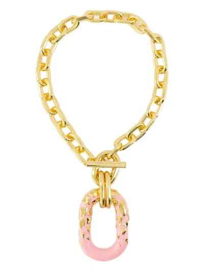 Rabanne Statement-pendant Necklace In Gold