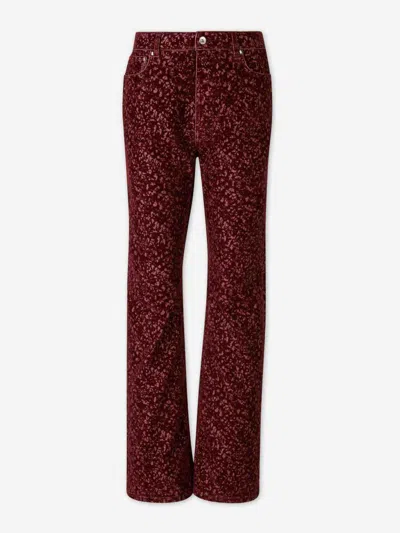 Rabanne Straight Baggy Pants In Red