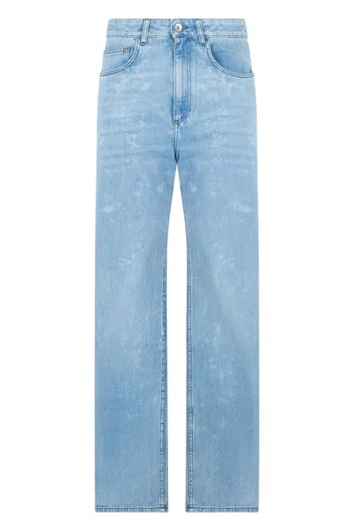 Rabanne Straight Cut Denim Jeans For Women In Blue