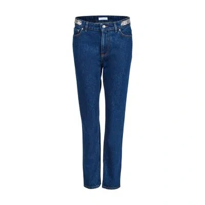 Rabanne Straight-cut Jeans In Blue