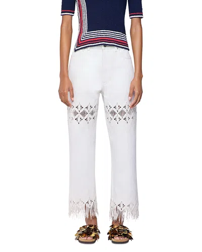 Rabanne Straight Pants In White