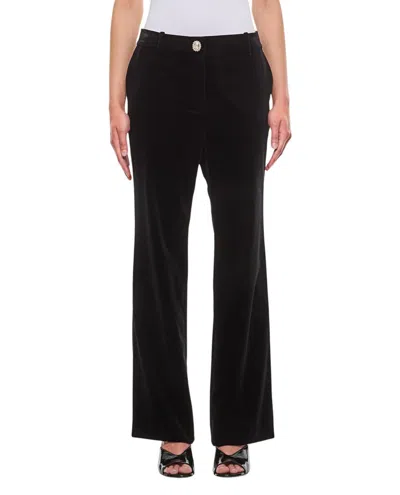 RABANNE STRAIGHT VELVET PANTS