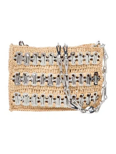 Pre-owned Rabanne Straw Shoulder Bag In Neutrals