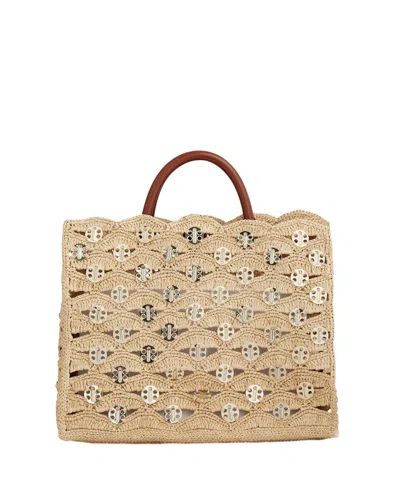 Rabanne Straw Tote Bag