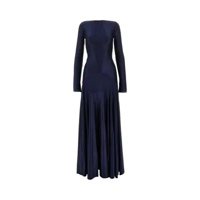 Rabanne Stretch Jersey Long Dress In Multi