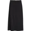 Rabanne Stretch Viscose Midi Skirt In Black