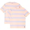 Rabanne Tee Shirt Stripes Peach And Lavander In Stripes Peach/lavander